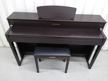 Load image into Gallery viewer, Yamaha Clavinova CLP-535 in dark rosewood + matching stool stock # 22264