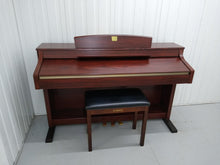 Load image into Gallery viewer, Yamaha Clavinova CLP-340 Digital Piano mahogany with stool stock # 22270