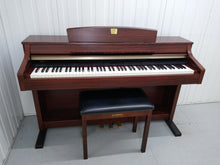 Load image into Gallery viewer, Yamaha Clavinova CLP-340 Digital Piano mahogany with stool stock # 22270