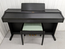 Load image into Gallery viewer, Roland RP301 Digital Piano and stool in black, full size, 3 pedals stock # 22286
