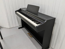 Load image into Gallery viewer, Roland RP301 Digital Piano and stool in black, full size, 3 pedals stock # 22286
