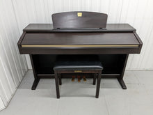 Load image into Gallery viewer, Yamaha Clavinova CLP-120 Digital Piano and stool in rosewood stock # 22282