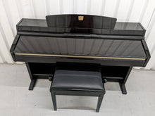 Load image into Gallery viewer, Yamaha Clavinova CLP-240PE Digital Piano polished GLOSSY BLACK stock # 22312