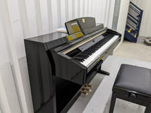 Load image into Gallery viewer, Yamaha Clavinova CLP-240PE Digital Piano polished GLOSSY BLACK stock # 22312