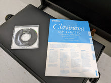 Load image into Gallery viewer, Yamaha Clavinova CLP-240PE Digital Piano polished GLOSSY BLACK stock # 22312