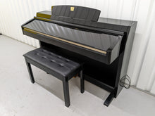Load image into Gallery viewer, Yamaha Clavinova CLP-240PE Digital Piano polished GLOSSY BLACK stock # 22313
