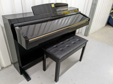 Load image into Gallery viewer, Yamaha Clavinova CLP-240PE Digital Piano polished GLOSSY BLACK stock # 22313
