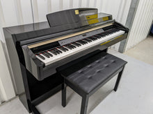 Load image into Gallery viewer, Yamaha Clavinova CLP-240PE Digital Piano polished GLOSSY BLACK stock # 22313