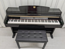 Load image into Gallery viewer, Yamaha Clavinova CLP-240PE Digital Piano polished GLOSSY BLACK stock # 22313