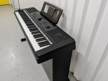 Load image into Gallery viewer, Yamaha DGX-660 black portable grand piano keyboard and stand stock #22323