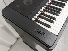 Load image into Gallery viewer, Yamaha DGX-660 black portable grand piano keyboard and stand stock #22323