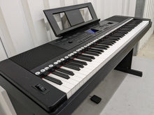 Load image into Gallery viewer, Yamaha DGX-660 black portable grand piano keyboard and stand stock #22323