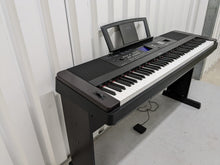 Load image into Gallery viewer, Yamaha DGX-650 rosewood portable grand piano keyboard and stand stock #22324