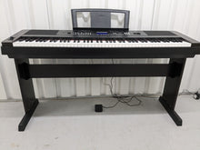 Load image into Gallery viewer, Yamaha DGX-650 rosewood portable grand piano keyboard and stand stock #23058
