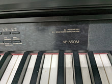 Load image into Gallery viewer, Casio Celviano AP-650M Digital Piano in satin black Full size . Stock no 22326
