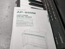 Load image into Gallery viewer, Casio Celviano AP-650M Digital Piano in satin black Full size . Stock no 22326