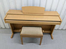 Load image into Gallery viewer, Yamaha Arius YDP-161 Digital Piano in light oak clavinova keyboard stock # 22330