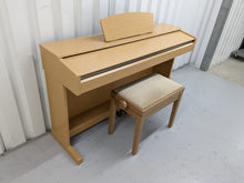 Load image into Gallery viewer, Yamaha Arius YDP-161 Digital Piano in light oak clavinova keyboard stock # 22330