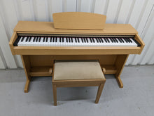 Load image into Gallery viewer, Yamaha Arius YDP-161 Digital Piano in light oak clavinova keyboard stock # 22330