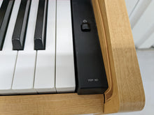 Load image into Gallery viewer, Yamaha Arius YDP-161 Digital Piano in light oak clavinova keyboard stock # 22330