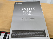 Load image into Gallery viewer, Yamaha Arius YDP-161 Digital Piano in light oak clavinova keyboard stock # 22330
