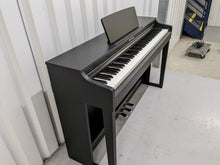 Load image into Gallery viewer, Yamaha clavinova CLP-525 digital piano in satin black colour stock # 22314