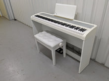Load image into Gallery viewer, Korg B1 digital piano / keyboard with stand and 3 pedals in white stock # 22322
