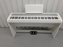 Load image into Gallery viewer, Korg B1 digital piano / keyboard with stand and 3 pedals in white stock # 22322