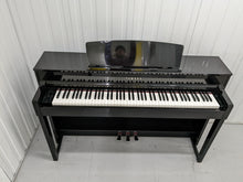 Load image into Gallery viewer, Yamaha Clavinova CLP-575PE in polished ebony glossy black + stool stock # 22333