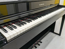 Load image into Gallery viewer, Yamaha Clavinova CLP-575PE in polished ebony glossy black + stool stock # 22333