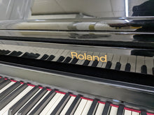 Load image into Gallery viewer, Roland HP-505 Digital Piano in glossy black wooden action keys  Stock  nr 22343