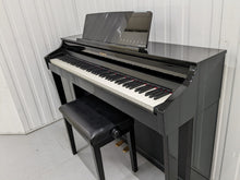 Load image into Gallery viewer, Roland HP-505 Digital Piano in glossy black wooden action keys  Stock  nr 22343
