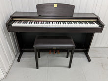 Load image into Gallery viewer, Yamaha Clavinova CLP-115 Digital Piano and stool in rosewood stock number 22345