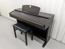 Load image into Gallery viewer, Yamaha Clavinova CLP-120 Digital Piano and stool in rosewood stock # 22360
