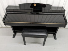 Load image into Gallery viewer, Yamaha Clavinova CLP-240PE Digital Piano polished GLOSSY BLACK stock # 22361