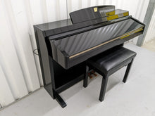 Load image into Gallery viewer, Yamaha Clavinova CLP-240PE Digital Piano polished GLOSSY BLACK stock # 22361