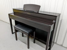 Load image into Gallery viewer, Yamaha Clavinova CLP-535 and matching stool in dark rosewood stock # 22354