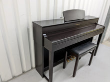 Load image into Gallery viewer, Yamaha Clavinova CLP-535 and matching stool in dark rosewood stock # 22354