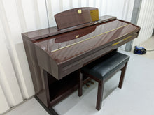 Load image into Gallery viewer, Yamaha Clavinova CVP-403 Polished Mahogany Digital Piano arranger stock # 22359