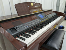 Load image into Gallery viewer, Yamaha Clavinova CVP-403 Polished Mahogany Digital Piano arranger stock # 22359