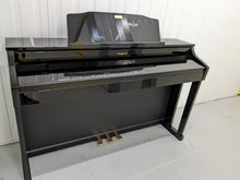 Load image into Gallery viewer, Roland HP-506 Digital Piano glossy black wooden action keys wi-fi Stock nr 22364