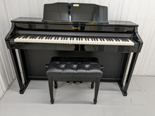 Load image into Gallery viewer, Roland HP-506 Digital Piano glossy black wooden action keys wi-fi Stock nr 22364