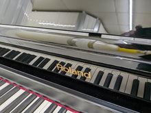 Load image into Gallery viewer, Roland HP-506 Digital Piano glossy black wooden action keys wi-fi Stock nr 22364