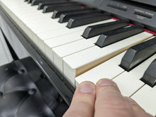 Load image into Gallery viewer, Roland HP-506 Digital Piano glossy black wooden action keys wi-fi Stock nr 22364