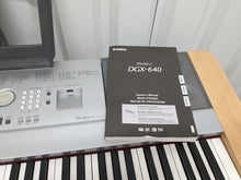 Load image into Gallery viewer, Yamaha DGX-640 88 Key Weighted Keys Portable Grand, stand 3 pedals stock # 22369