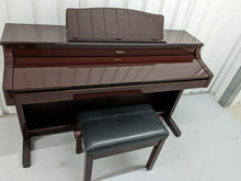 Load image into Gallery viewer, Roland KR-575 Intelligent Digital Piano / arranger glossy mahogany stock # 22381