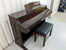 Load image into Gallery viewer, Roland KR-575 Intelligent Digital Piano / arranger glossy mahogany stock # 22381