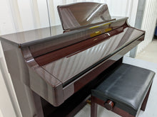 Load image into Gallery viewer, Roland KR-575 Intelligent Digital Piano / arranger glossy mahogany stock # 22381