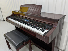 Load image into Gallery viewer, Roland KR-575 Intelligent Digital Piano / arranger glossy mahogany stock # 22381