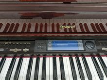 Load image into Gallery viewer, Roland KR-575 Intelligent Digital Piano / arranger glossy mahogany stock # 22381